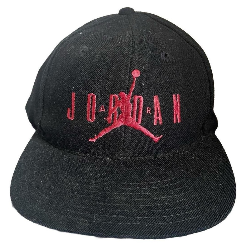 Vintage 90s Nike Air Jordan Snap Back Wool Hat Made in USA Excellent Condition